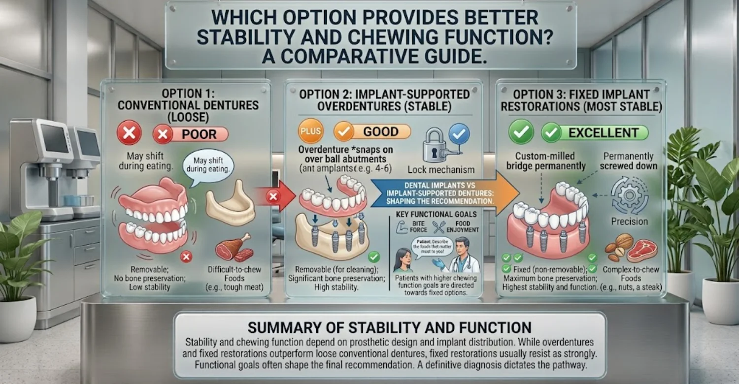 dental implants vs implant supported dentures INFOGRAPHIC